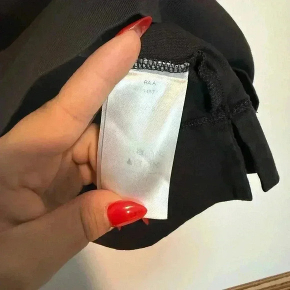 Ganni Womens Short Sleeve Twist Keyhole Top Tee Shirt Black Size Small - Picture 5 of 6